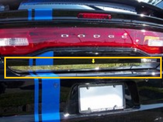 QAA Stainless Rear Bumper Overlay Trim 11-up Dodge Charger